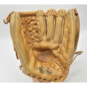 Rawlings GJ30 Wally Bunker Vtg  Baseball Glove Japan Full Grain Cowhide Leather